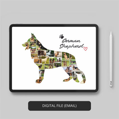 Boxer Dog Wall Art - Personalized Photo Collage - Decorate Your Space with Boxer Dog Love