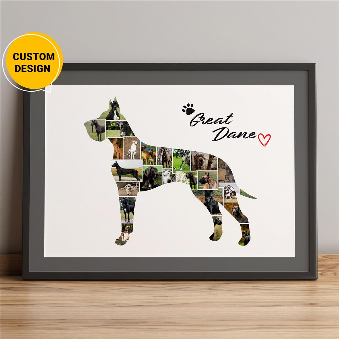 Personalized Dachshund Photo Collage - Ideal Dachshund Gifts for Her