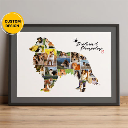 Personalized Bulldog Themed Gifts: Customizable Photo Collage