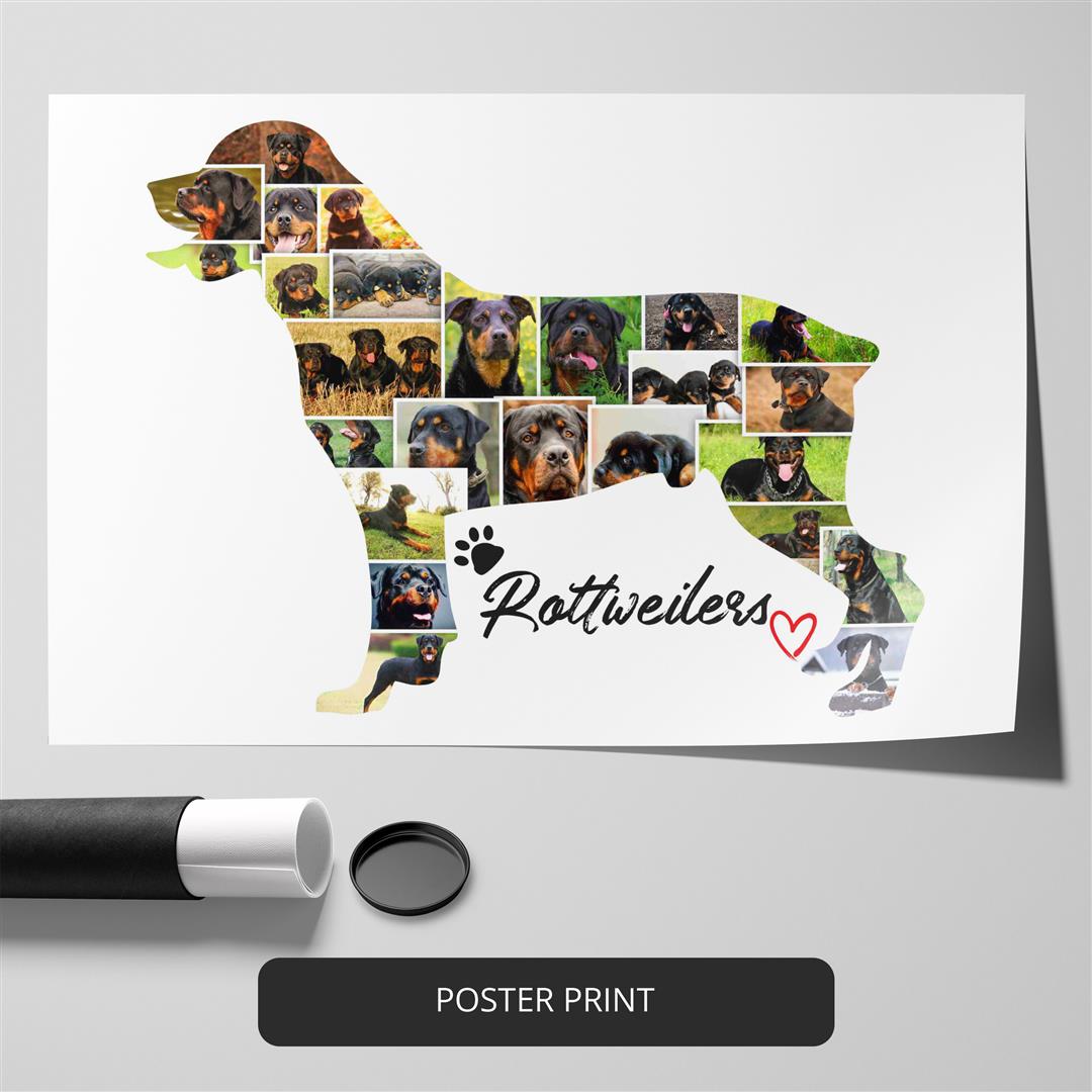 French Bulldog Gifts for Her - Personalized Photo Collage with Frenchie Theme