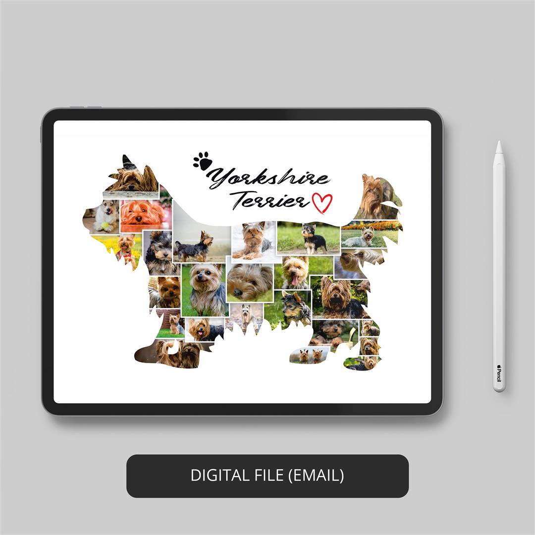Perfect for Shih Tzu Dads: Dog Photo Collage with Shih Tzu Prints
