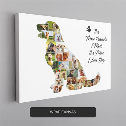 Doberman Themed Gifts - Customized Dog Photo Collage for Him