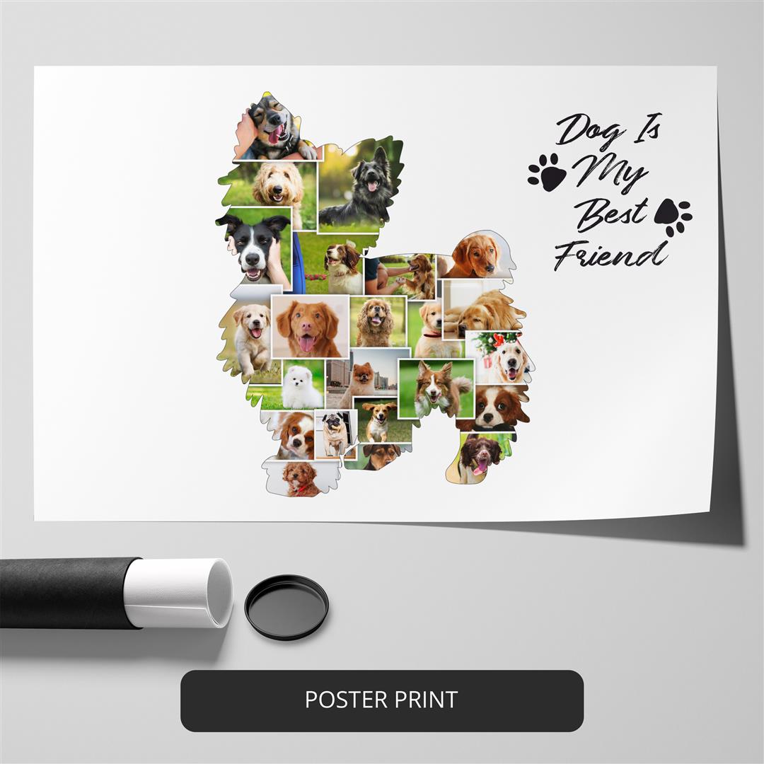 Italian Greyhound Gifts: Custom Photo Collage for Greyhound Lovers