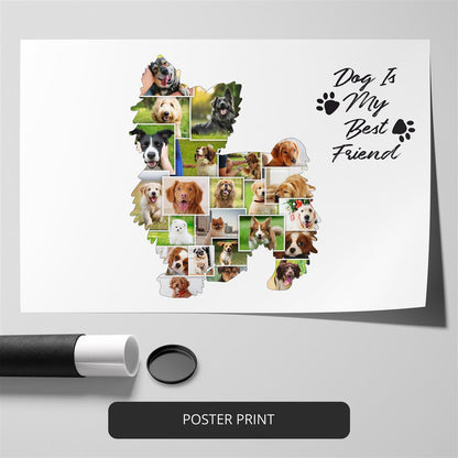 Italian Greyhound Gifts: Custom Photo Collage for Greyhound Lovers