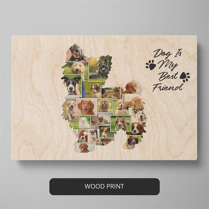 Greyhound Dog Gifts: Personalized Photo Collage for Greyhound Enthusiasts