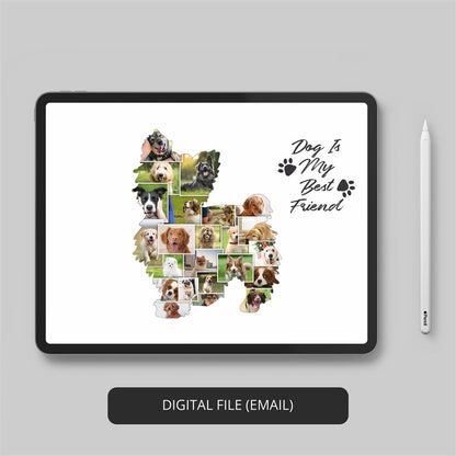 Greyhound Memorial Gifts: Commemorative Greyhound Themed Photo Collage