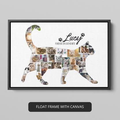 Cat collage picture frames: Showcase your favorite cat moments with our personalized photo collage