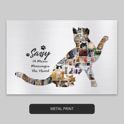 Pet Cat Gifts: Customized Cat Memorial Photo Collage