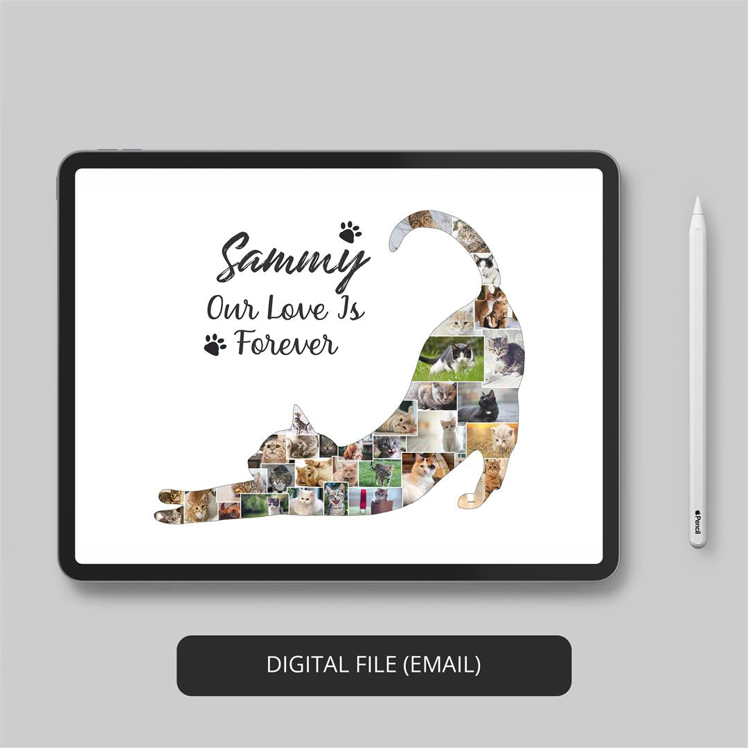 Cat Photo Collage - Unique and Personalized Cat Gifts for Cat Lovers