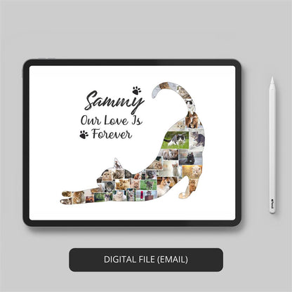Cat Photo Collage - Unique and Personalized Cat Gifts for Cat Lovers