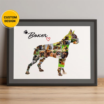 Personalized Dog Collage - Unique Dog Gifts for Dog Lovers and Dog Moms