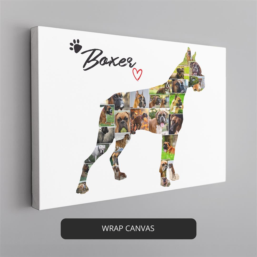 Dog Wall Art - Personalized Photo Collage for Dog Enthusiasts