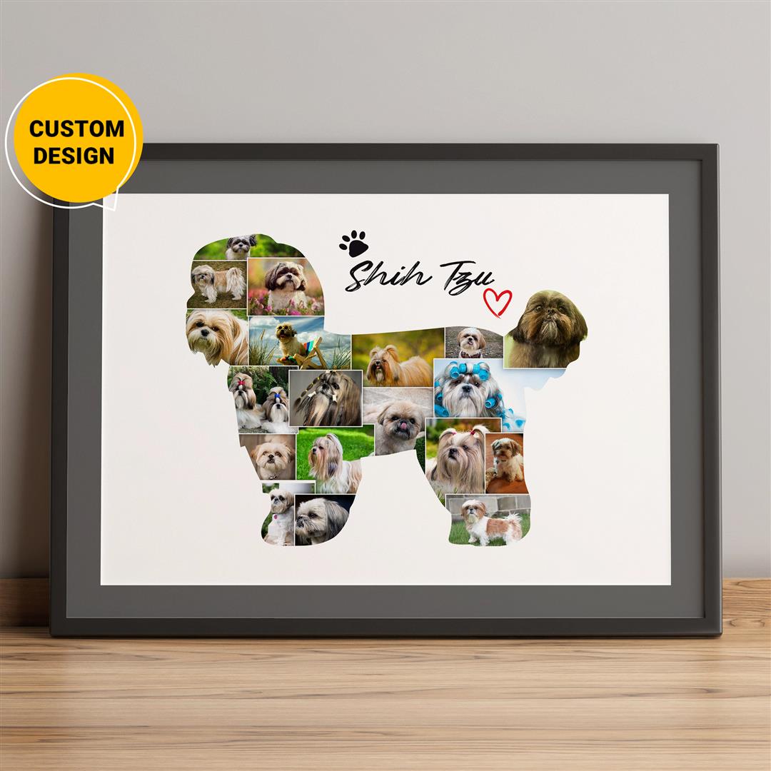 Personalized Bulldog Gifts - Custom Photo Collage for Bulldog Lovers