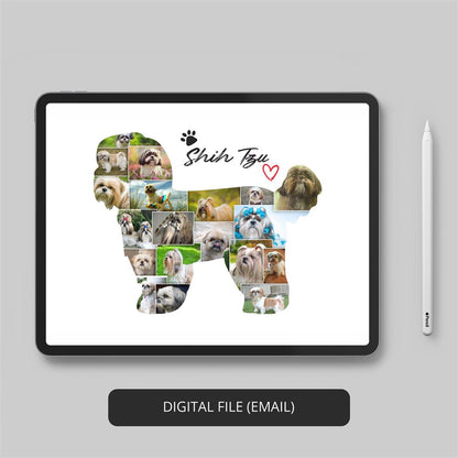 Bulldog Gifts for Her/Him - Custom Photo Collage for Bulldog Lovers
