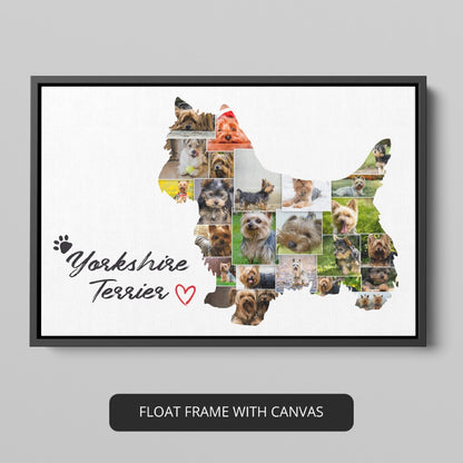 Dog Lover Gifts for Her - Customized Dog Photo Collage with Personalization