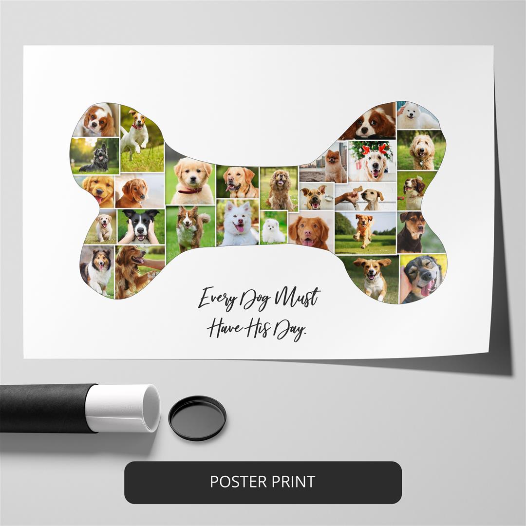 Dog Gifts - Personalized Photo Collage for Dog Lovers