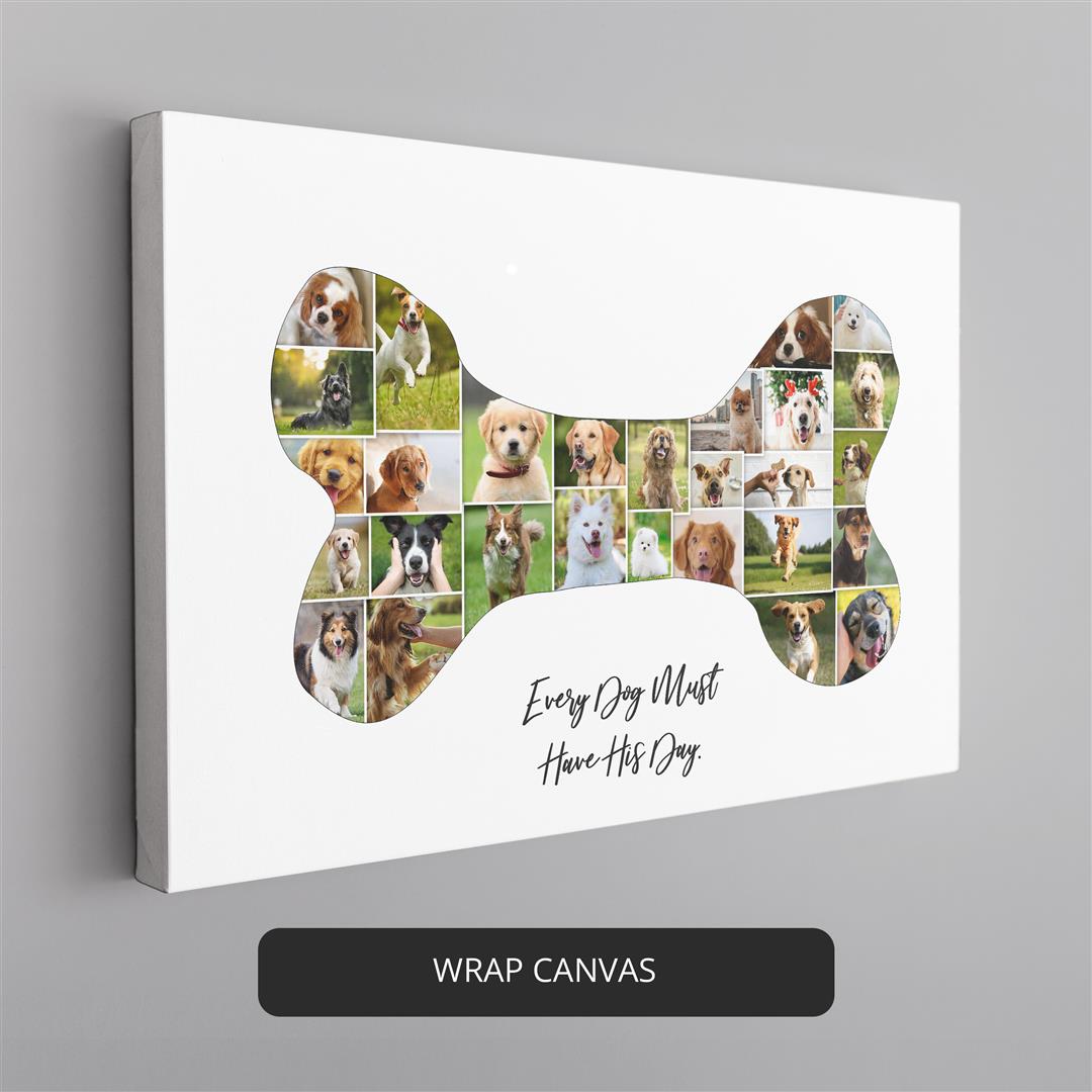 Gifts for Dog Lovers - Custom Dog Themed Photo Collage