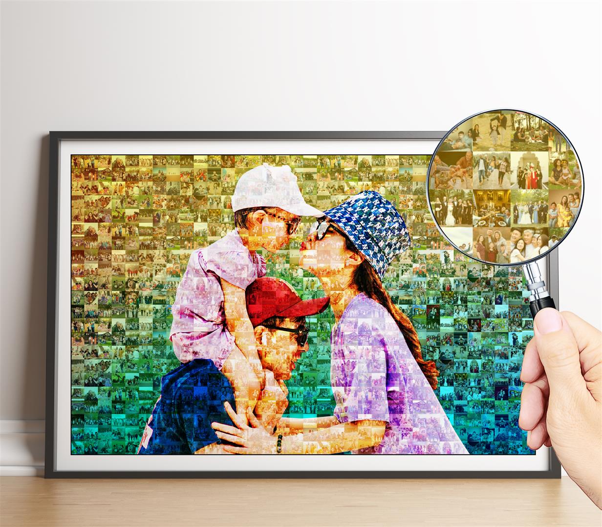 Anniversary Gift for Wife: Personalized Photo Collage with Mosaic Picture