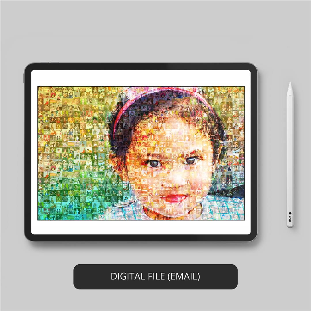 Gift Ideas for Wife's Birthday - Custom Photo Collage - Memorable Mosaic Gift