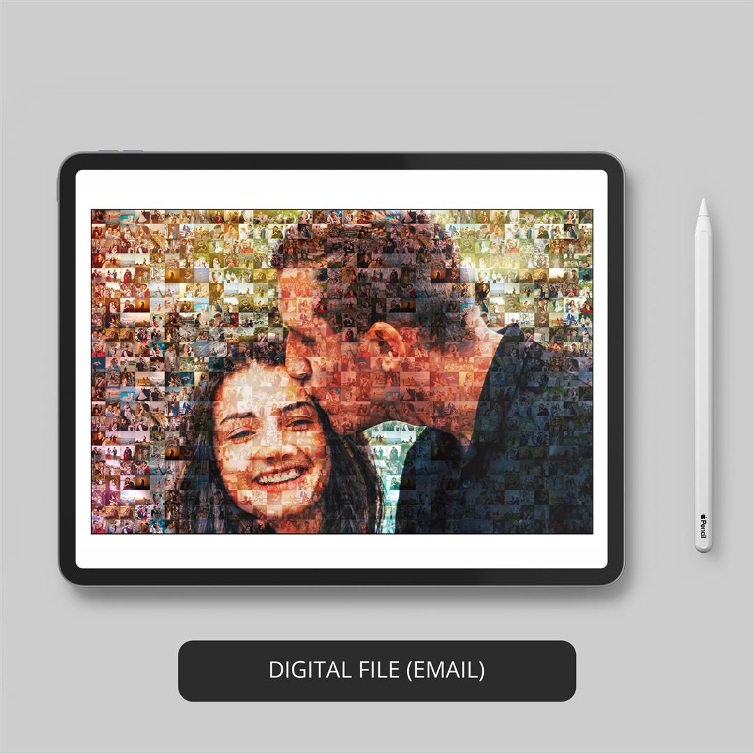 Capture Moments in a Customized Photo Collage - Perfect Anniversary or Birthday Gift Idea