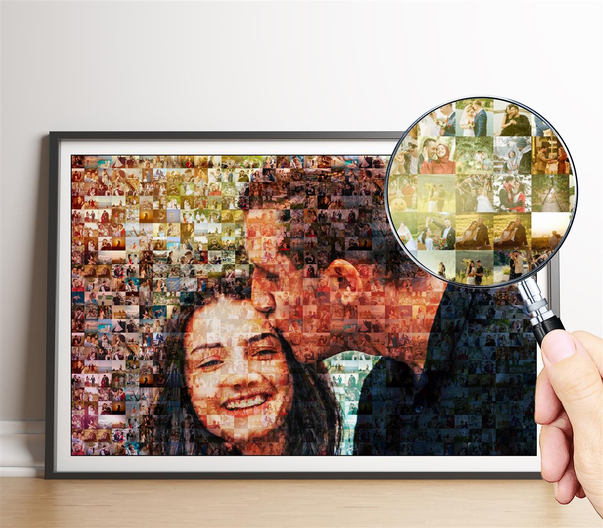 Personalized Anniversary Gift for Husband - Custom Mosaic Picture Collage