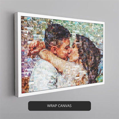 Unique Photo Mosaic Gift - Anniversary Gifts for Him and Her