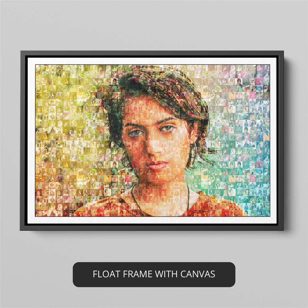 Express Creativity with Mosaic Art Photo Prints: Memorable Gift for Her