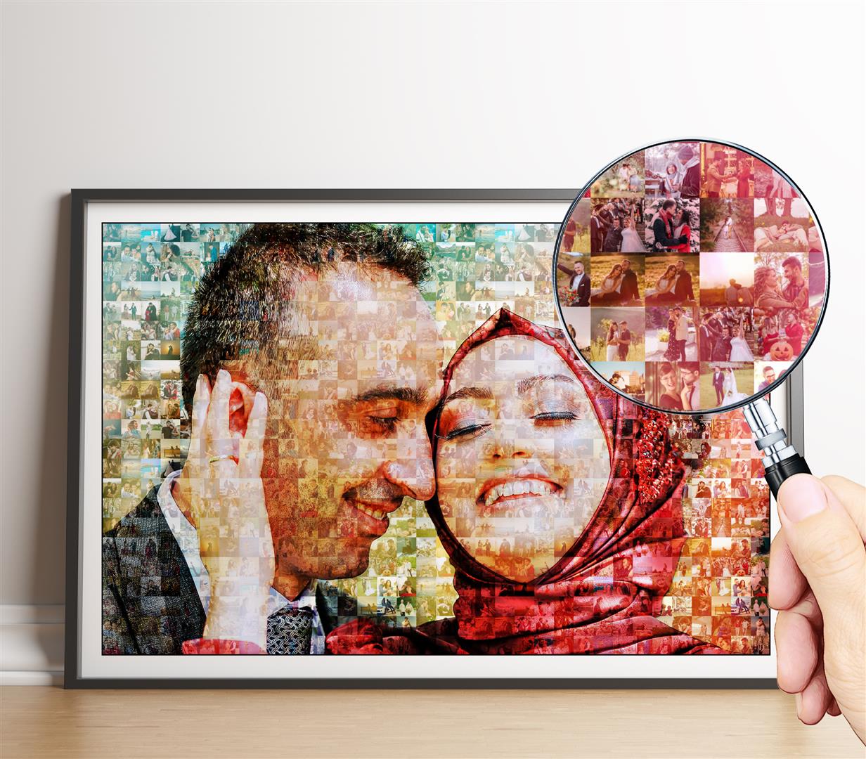 Personalized Couple Gifts - Couples Valentines Gifts - Mosaic Art Gift