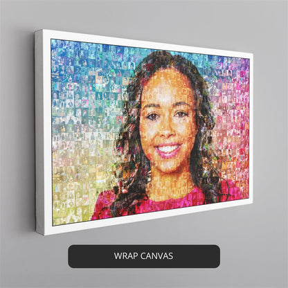 Birthday Photo Collage: Memorable Mosaic Art Gift for Your Loved One