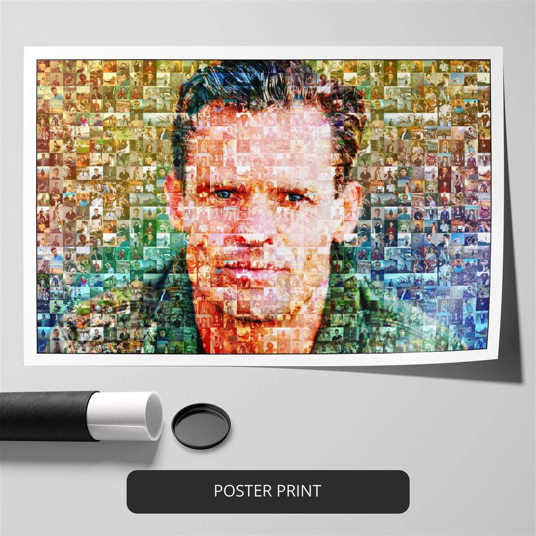 Stunning Mosaic Collage Photo Print - Perfect Christmas Gift for Friends