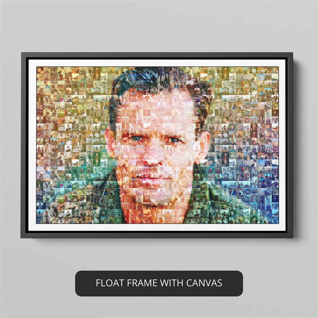Customized Mosaic Photo Printable - Unique Christmas Gift for Friends