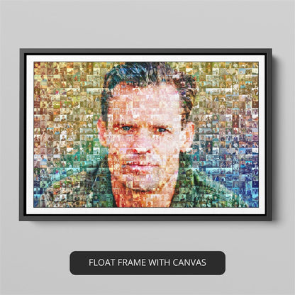 Customized Mosaic Photo Printable - Unique Christmas Gift for Friends