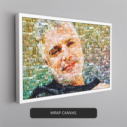 Gifts for Father-in-Law - Personalized Photo Mosaic Collage