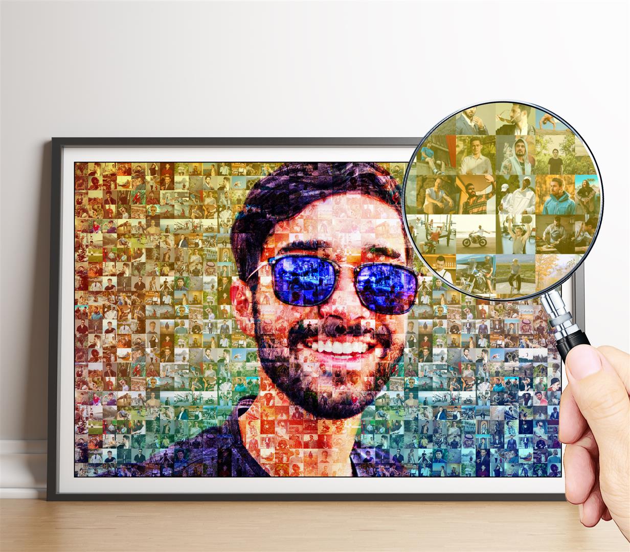 Personalized Anniversary Gift: Mosaic Picture Collage for Wife