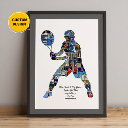 Personalized Tennis Photo Collage: Ideal Gifts for Tennis Players
