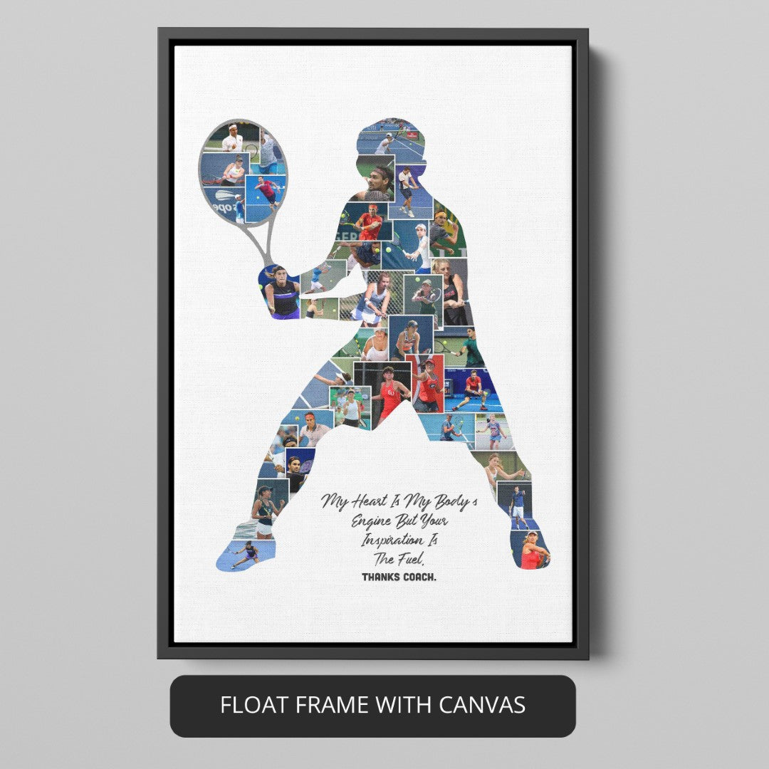 Tennis Decor Inspiration: Personalized Tennis Photo Collage