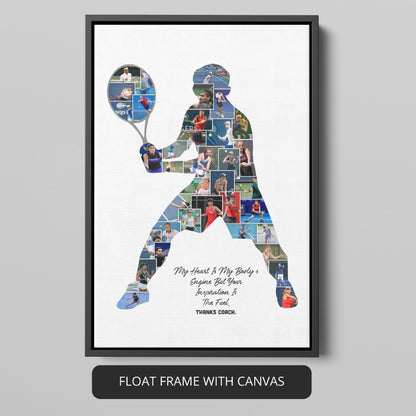 Tennis Decor Inspiration: Personalized Tennis Photo Collage