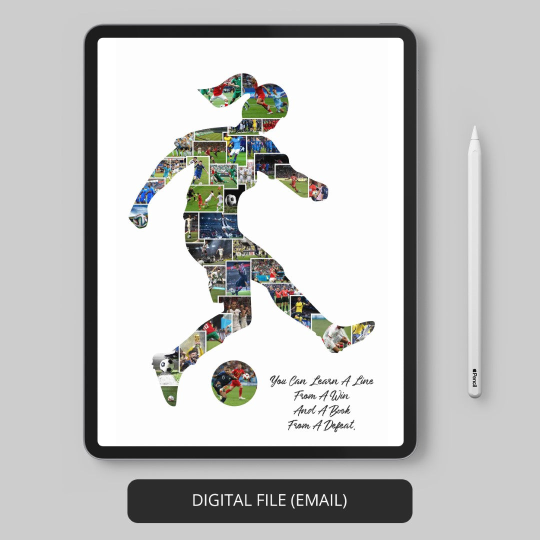 Custom Football Photo Collage: Perfect Football Player Gift Idea
