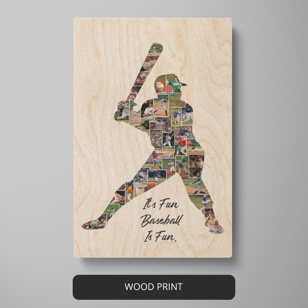 Premium Baseball Canvas Art - Stunning Baseball Photo Collage