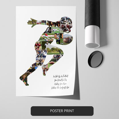 Unique rugby wall art - Personalized rugby gifts for players and fans