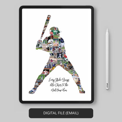 Personalized Baseball Gifts - Customizable Baseball Themed Photo Collage