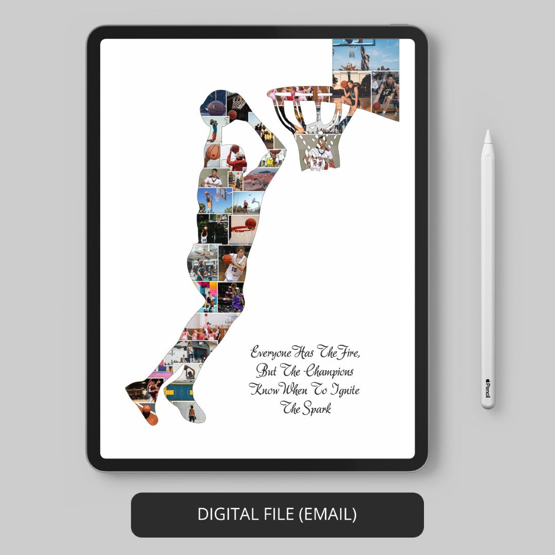 Best Baseball Player Gift: Personalized Photo Collage to Celebrate Their Passion