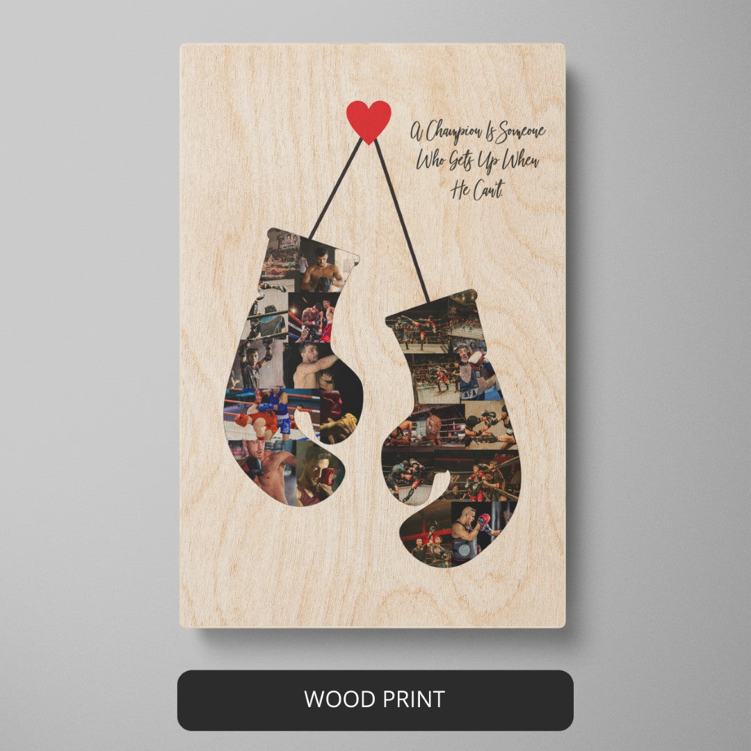 Boxing Glove Gift Ideas - Capture Memories with a Personalized Boxing Collage