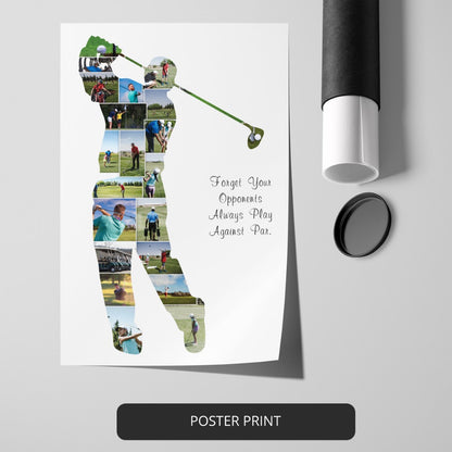 Custom Golf Gifts for Retirement: Personalized Photo Collage