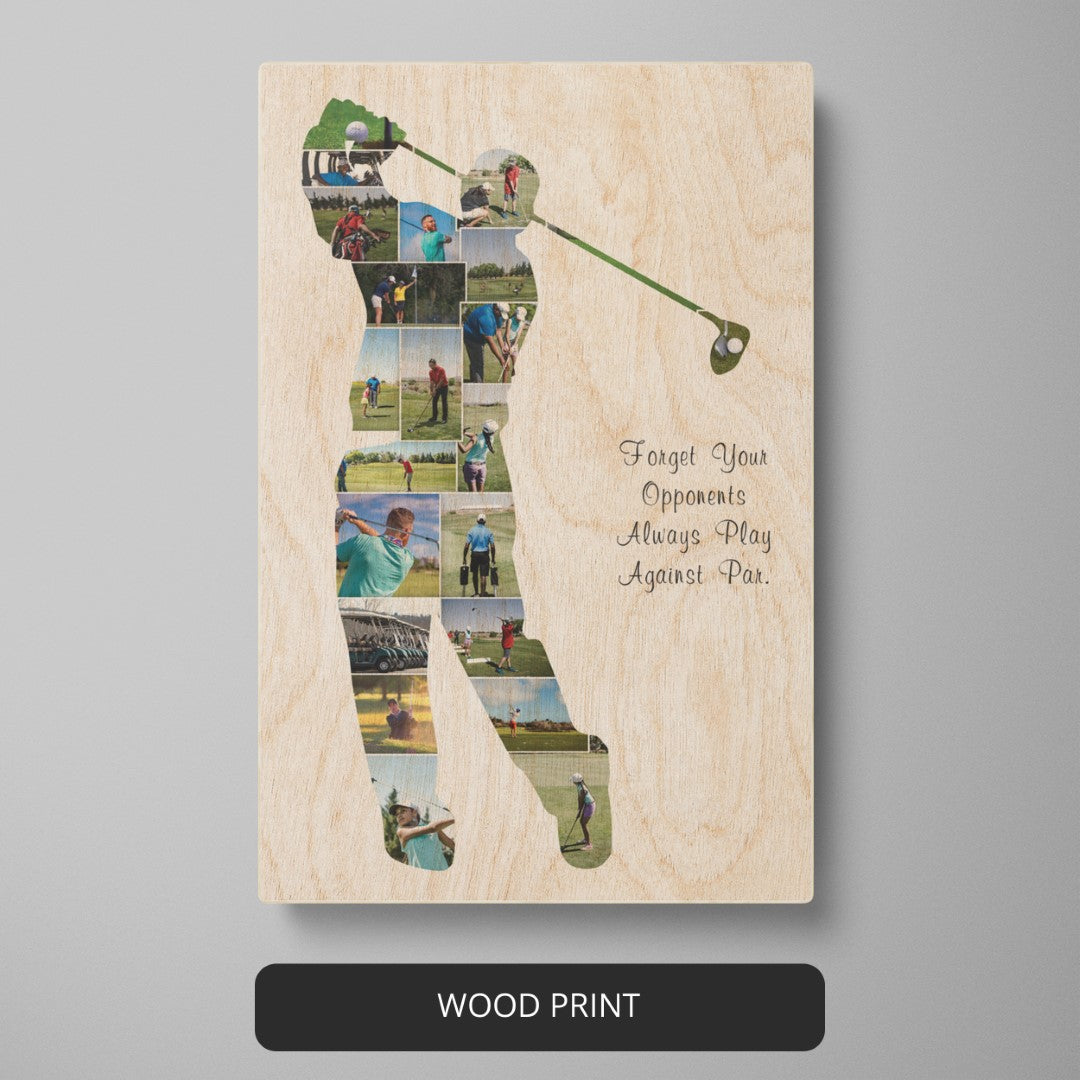 Golf Gift for Women: Custom Photo Collage Decoration