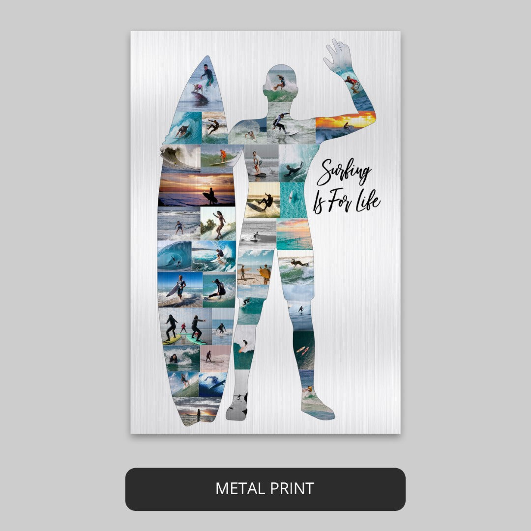 Capture Memories with Surfer-Inspired Photo Collage - Surfer Decor