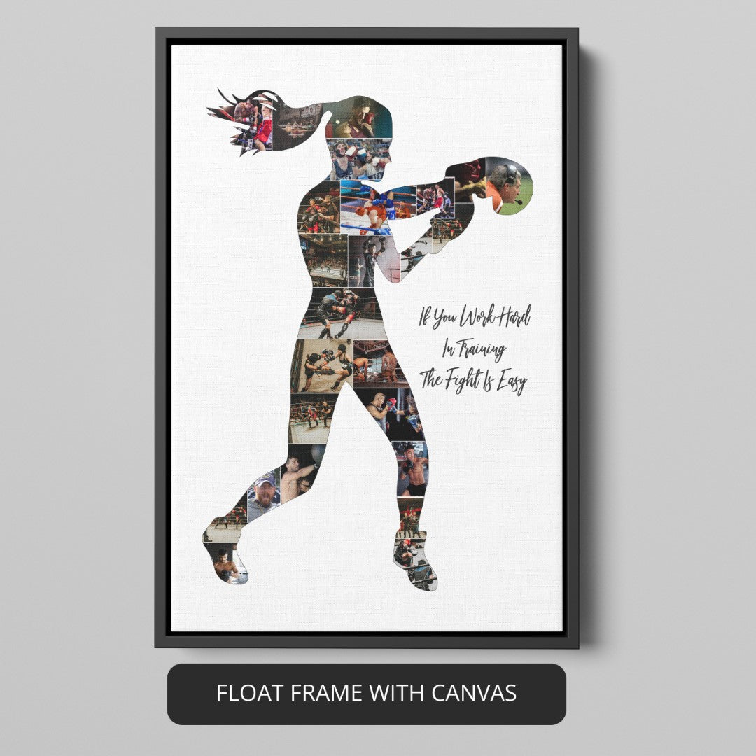 Gift Ideas for Boxing Coach: Custom Photo Collage for Boxing Enthusiasts