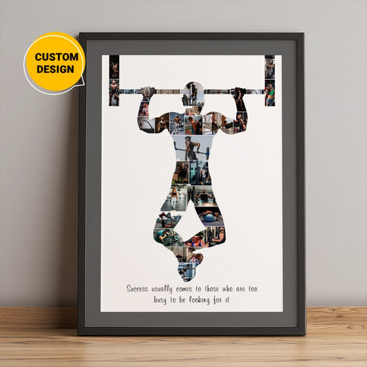 Personalized Bodybuilding Gifts - Custom Photo Collage for Fitness Enthusiasts