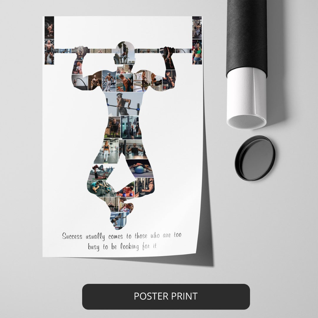 Buy Personalized Photo Collage Christmas Gifts For Bodybuilder Online