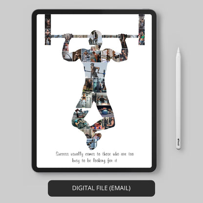 Gift Ideas for Bodybuilders - Personalized Bodybuilding Collage Artwork